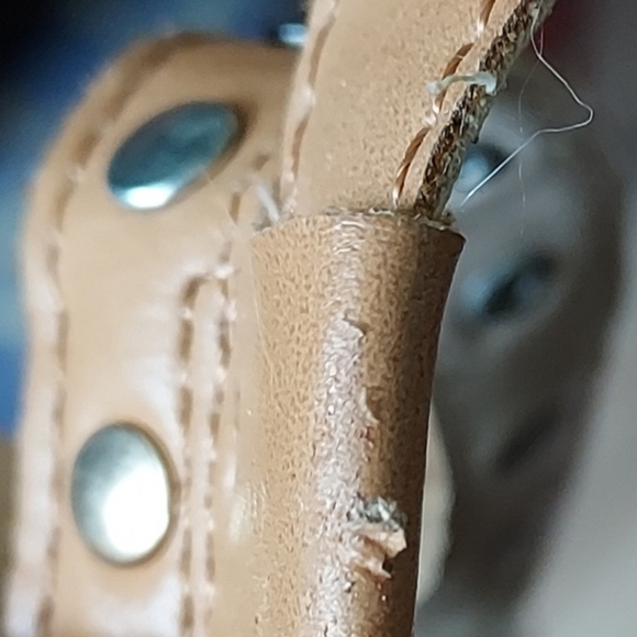 NWOB Torrid Camel Heeled Sandals with Metal Embellishments with flaws - Picture 8 of 8